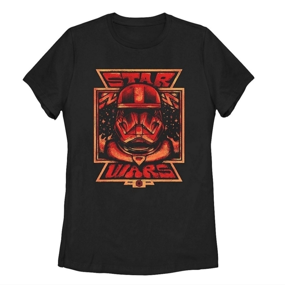 Star Wars Red Trooper Logo Poster Tee junior size small